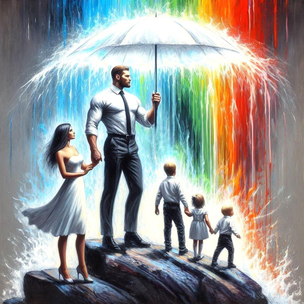 Marriage between a man and a woman is ordained of God. The family is central to the Creator’s plan for the eternal destiny of His children. 
-The Family: A Proclamation to the World.