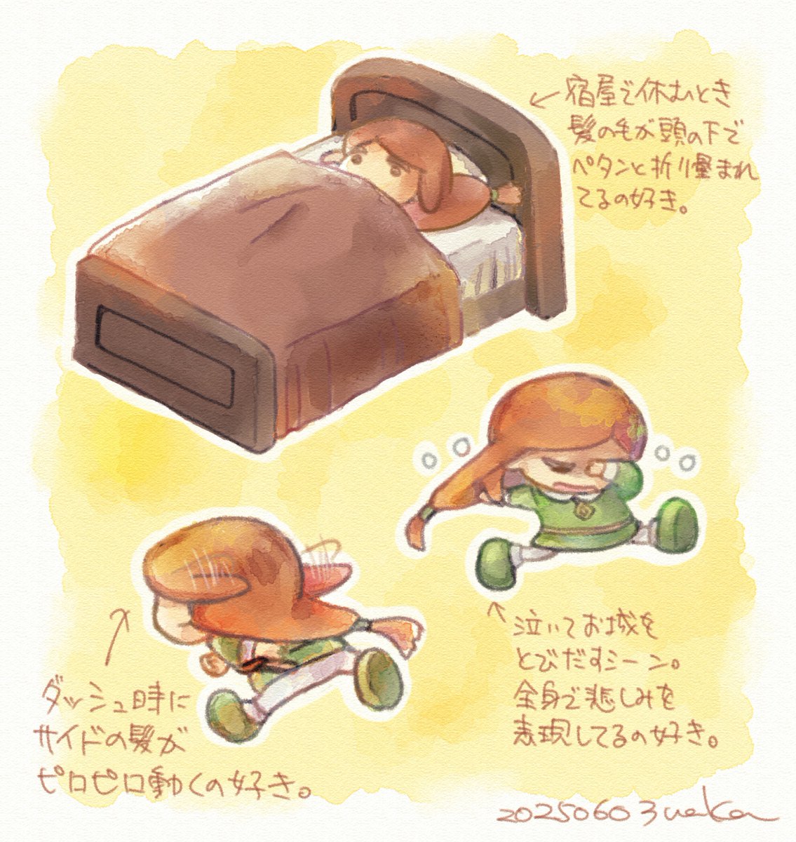 「ポポロクロイス物語」のピエトロ王子の好きなところを描きました。