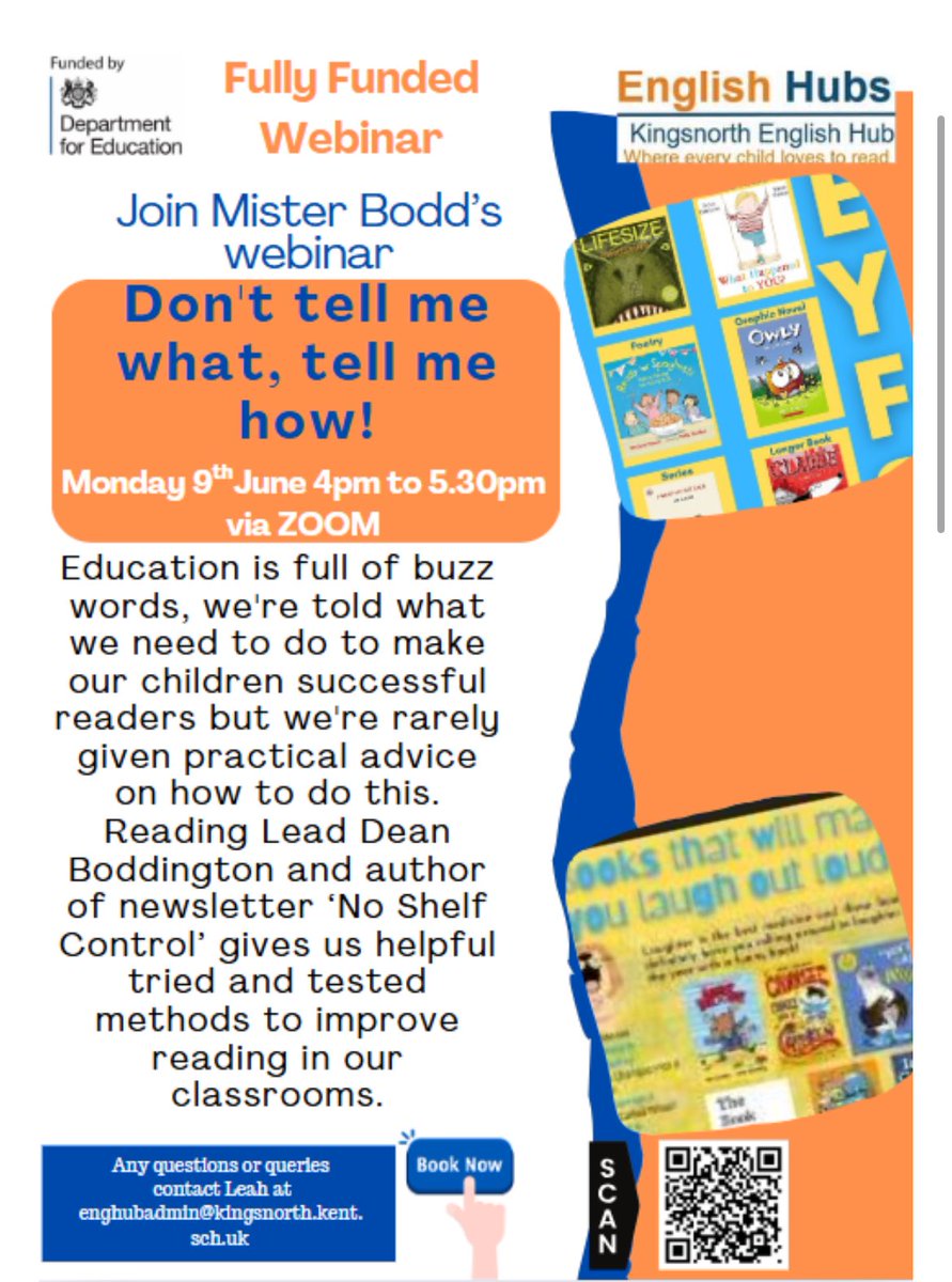 Mister Bodd, ‘Don’t tell me what, tell me how!’. 9th June at 4pm. It’s FREE! 
To book: tickettailor.com/events/kingsno…