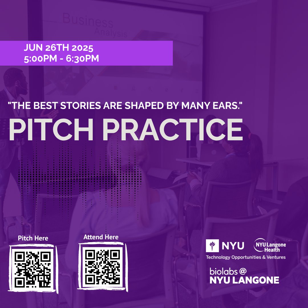 We are excited to relaunch our Pitch Practice series on June 26 designed to spark stronger feedback, deeper connections &amp; more impact for early-stage founders.

Founders: Apply to pitch → lu.ma/kn7gghp4

Investors &amp; Strategics: Join us → rb.gy/i12hsf