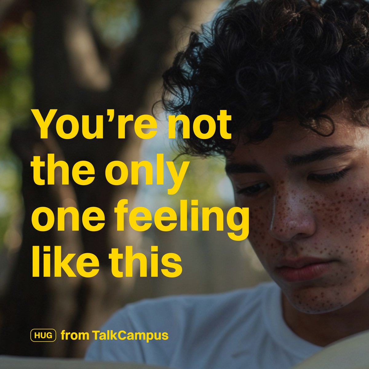 TalkCampus_App's tweet photo. Right now you might be struggling. That’s okay. You’re not the only one feeling like this.

TalkCampus is a global student community that’s here 24/7. No judgment, no pressure, just real people who get it.

Start talking today. You don’t have to go through this alone. https://t.co/YQIhdvcswB