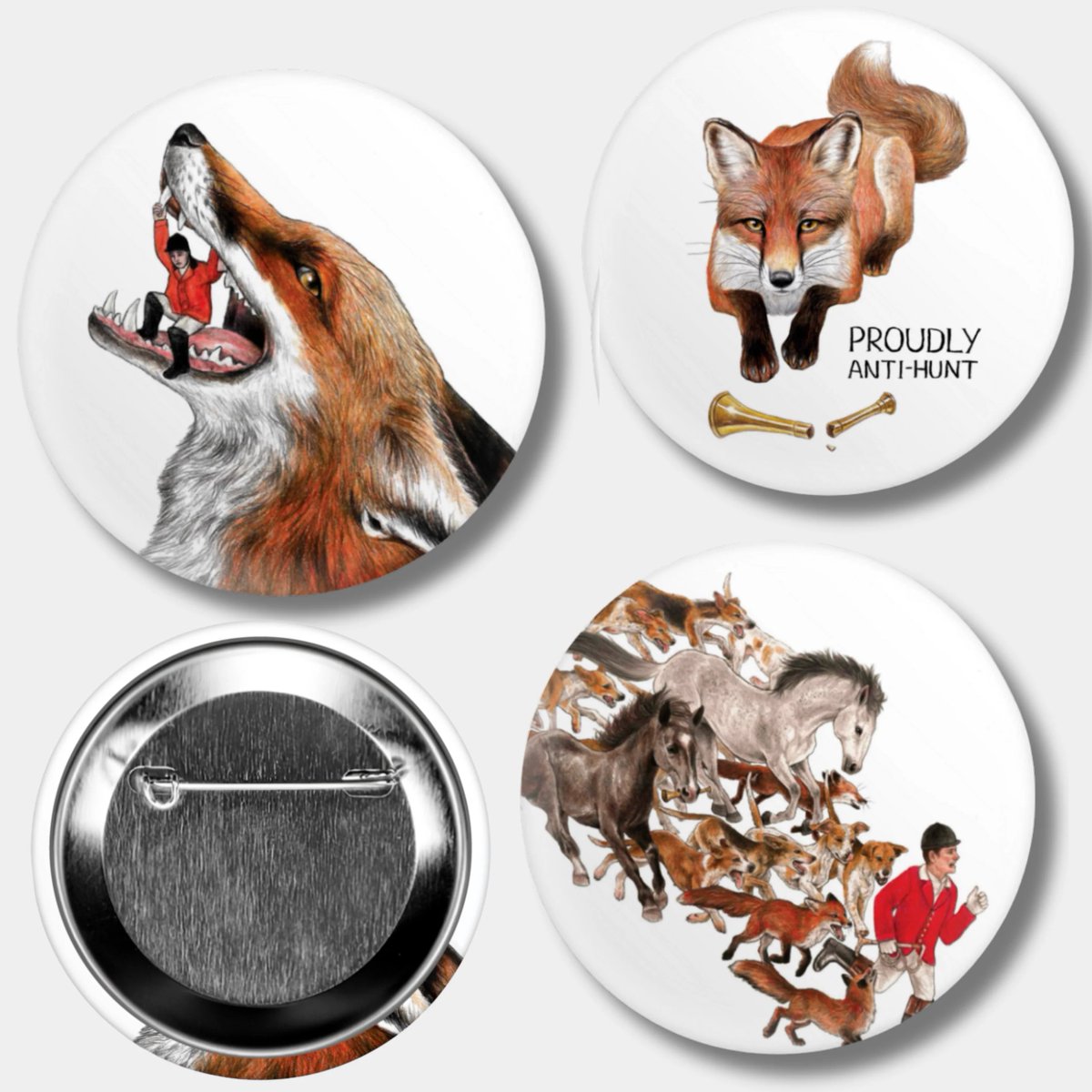 Wear your passion for wildlife with this Anti-Hunt pin badge set. 

Bold, meaningful, and a great way to show your support for protecting animals wherever you go.
protectthewild.shop/products/anti-…