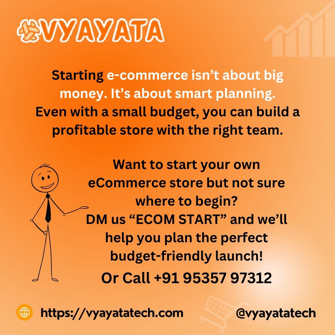 vyayatatech's tweet photo. @vyayata Thinking of Starting an Ecommerce Business in 2025? 
Real cost You should know
Let’s break it down in numbers!

#EcommerceBusiness #StartupIndia #SmallBusinessTips #OnlineBusiness2025 #Entrepreneurship #DigitalCommerce #EcommerceStrategy #D2CIndia #BusinessPlanning https://t.co/EKzak9Fjkk