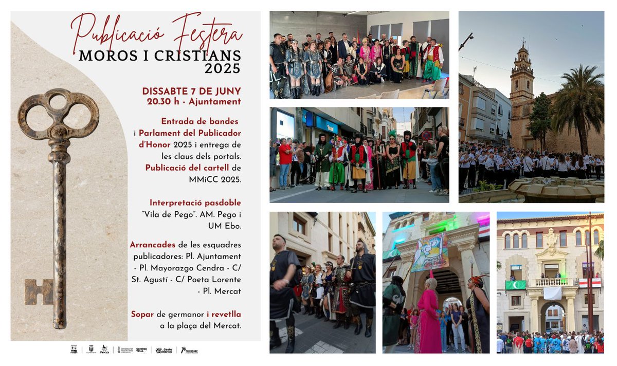 Pego viurà dissabte la Publicació Festera de Moros i Cristians

Un acte que des de la Junta Central consideren consolidat en la seua  quarta edició. Hi destaca al si del programa de les festes de Moros i Cristians de Pego, que any rere any suma adeptes.

radiopego.com/pego-viura-dis…