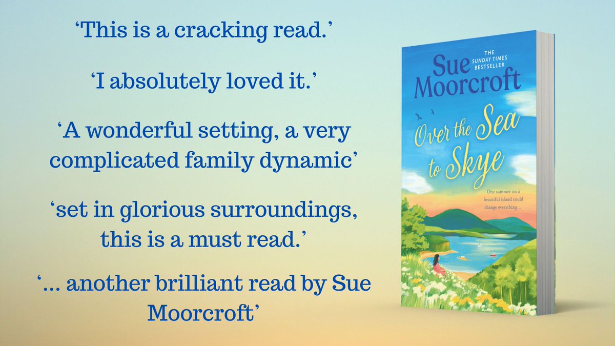 It's Publication Day Eve for #OverTheSeaToSkye!

You'll be able to find it at Tesco, Sainsburys, Morrisons, all good bookshops or your favourite retailer.  

Preorders are high, but there's always room for more. Here's a handy link:  books2read.com/u/4X8D69

Advance reviews ⤵️