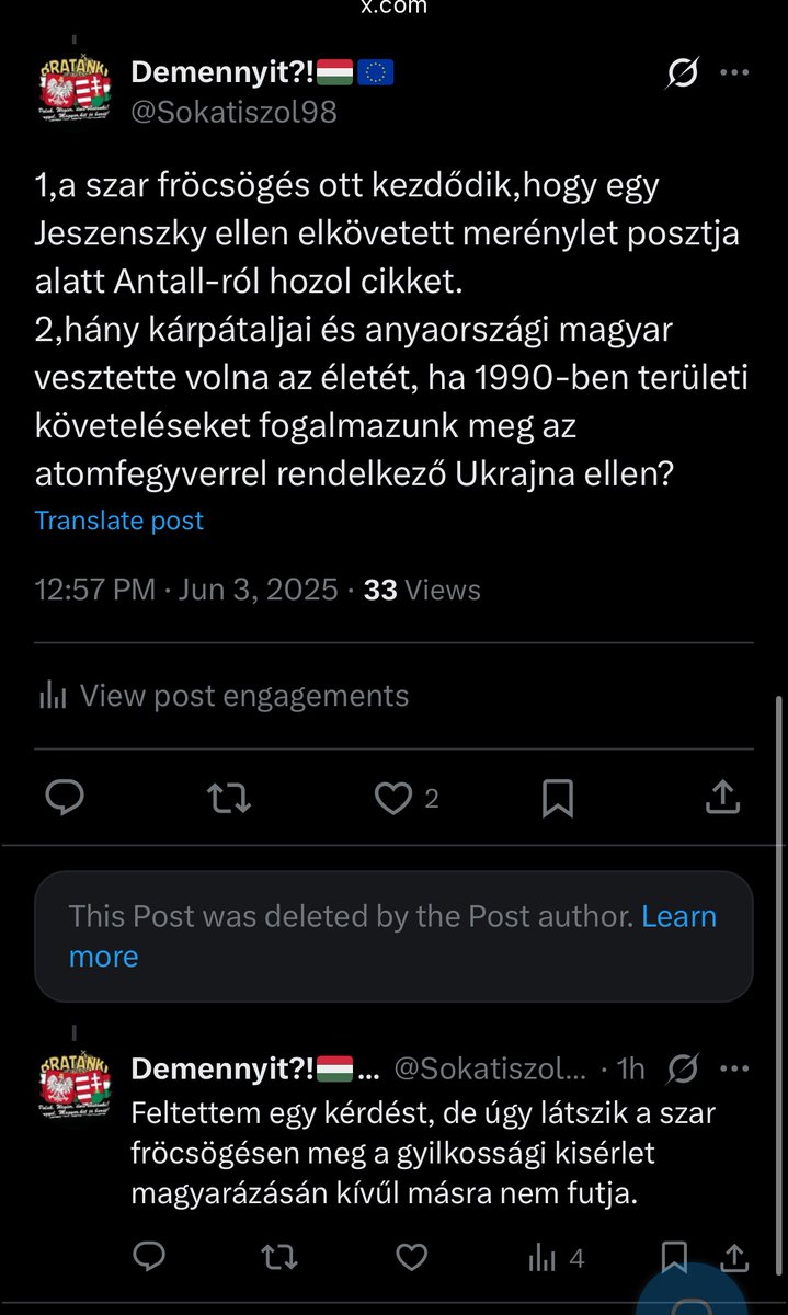 sogasp9's tweet photo. @belolemcsak1 @Sokatiszol98 @belolemcsak1 

Na mi van kicsi? Komment törlésre meg tiltásra futotta csak? https://t.co/WiXmVFTKLr
