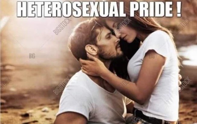 HAPPY HETEROSEXUAL PRIDE MONTH!