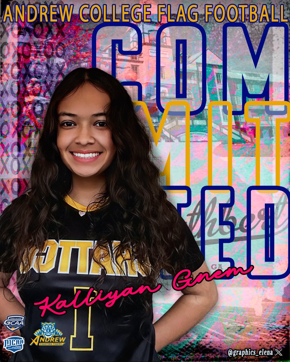 The Andrew College Fighting Tigers Women’s Flag Football program is thrilled to welcome  Kalliyan Gnem Chattahoochee County HS in Columbus,Ga to our family! As we gear up for our inaugural season in Spring 2026, adding talented athletes like  Kalliyan to set the stage success.