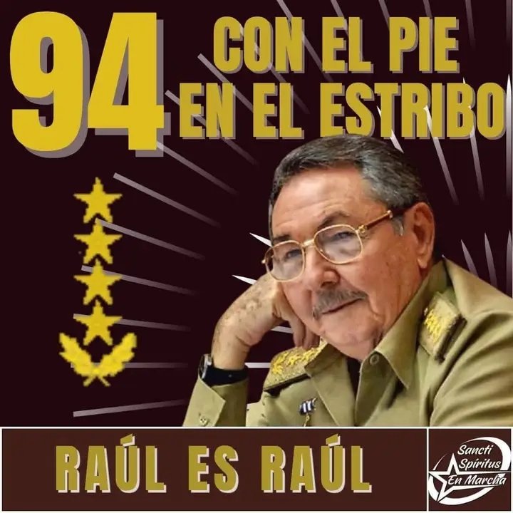 Muchas felicidades le deseamos al General de Ejército, en su 94 cumpleaños. Llegue nuestro cariño, el eterno agradecimiento y el compromiso de continuar la obra de la Revolución.🇨🇺🇨🇺 <a href="/YamileRamosCord/">Yamilé Ramos Cordero</a> <a href="/EvelioHerreraP1/">Evelio Herrera Padron</a>
