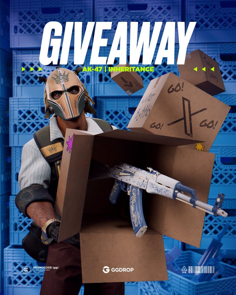 Tomas1120 (@tomas1120_) on Twitter photo ๐ AK-47 | Inheritance ($70)
โก๏ธ TO ENTER:
โ
Follow <a href="/gg_drop/">GGDrop.com</a>
โ
Retweet & like the post
โ
Tag 2 friends
โฐ Giveaway ends in 7 days! ๐ AK-47 | Inheritance ($70)
โก๏ธ TO ENTER:
โ
Follow <a href="/gg_drop/">GGDrop.com</a>
โ
Retweet & like the post
โ
Tag 2 friends
โฐ Giveaway ends in 7 days!