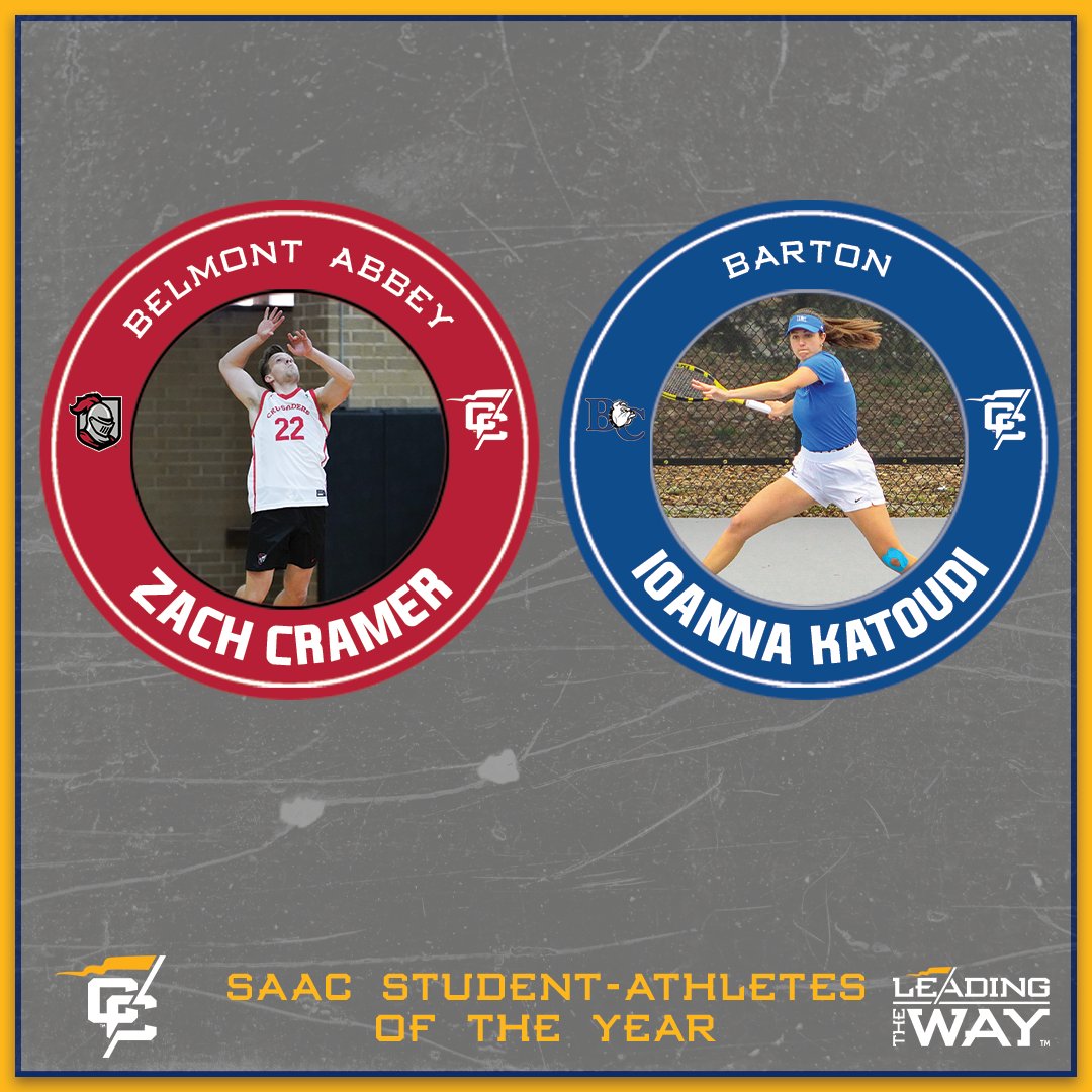 Congrats to the 2024-25 Conference Carolinas SAAC Student-Athletes of the Year from <a href="/abbeyathletics/">Abbey Athletics #RaisetheRed</a> and <a href="/BartonAthletics/">Barton College Athletics</a>!

🔗: bit.ly/3ZO7SJF

#LeadingTheWay