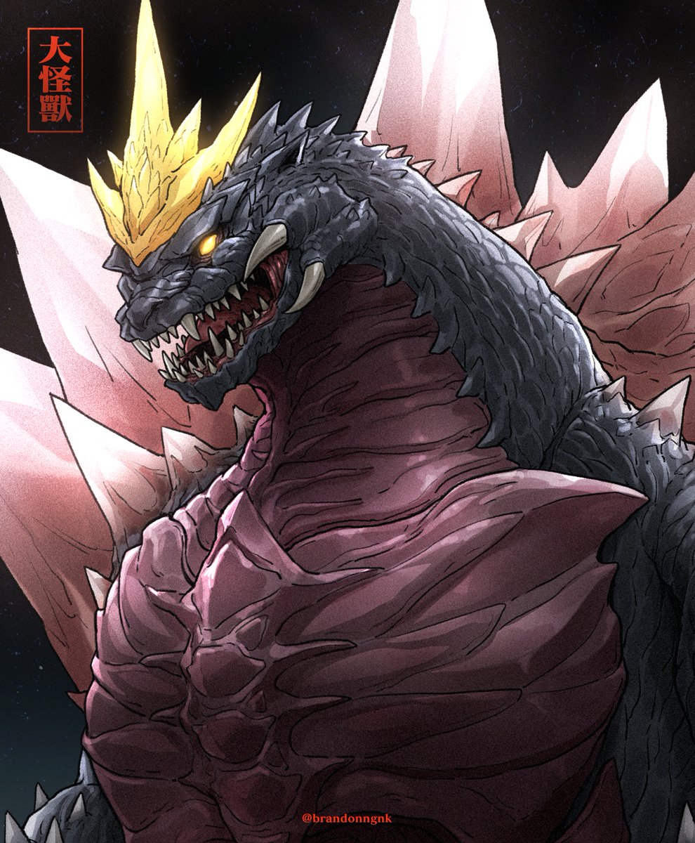 NekoKang1's tweet image. 太空哥斯拉二创❗
Space Godzilla fanart is done~feel like i slimed down his body abit to much...maybe😂
#godzilla #gojira #kaiju #kingofmonsters #fanart #kaijufanart #ゴジラ #godzillafanart #哥斯拉 #art #digitalart #creature #drawing #poster #toho #tokusatsu #godzillasupernova