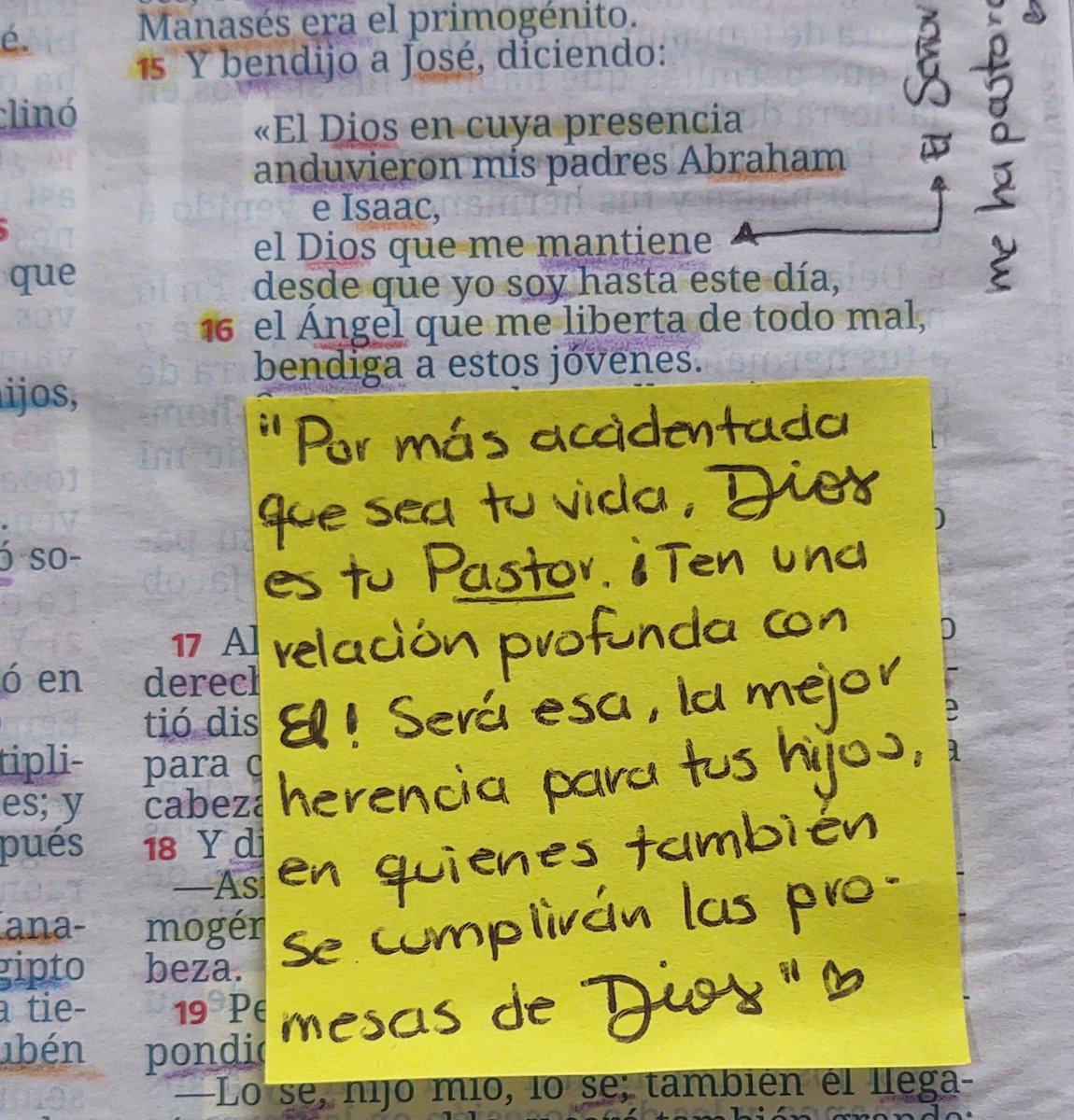 ha187773's tweet photo. Génesis 48. Tu padre terrenal puede llegarte a faltar, pero tu Padre celestial siempre estará contigo ❤️‍🩹
#rpsp
#Notitas https://t.co/Zrlfzz1O2b