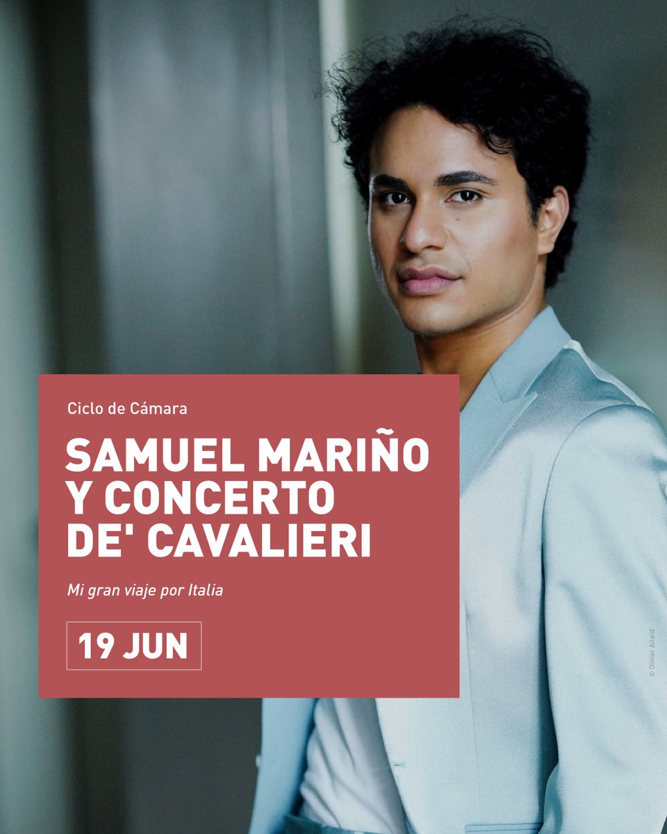 Auditorio de Tenerife (@auditoriotfe) on Twitter photo 🎶 El 19 de junio, el sopranista <a href="/samuelmarinob/">Samuel Mariño</a> debuta en nuestra Sala de Cámara con ‘Mi gran viaje por Italia’, junto al ensemble barroco Concerto de’ Cavalieri bajo la dirección de Marcello Di Lisa.
🎟️ auditoriodetenerife.com/es/concerto-de… 🎶 El 19 de junio, el sopranista <a href="/samuelmarinob/">Samuel Mariño</a> debuta en nuestra Sala de Cámara con ‘Mi gran viaje por Italia’, junto al ensemble barroco Concerto de’ Cavalieri bajo la dirección de Marcello Di Lisa.
🎟️ auditoriodetenerife.com/es/concerto-de…
