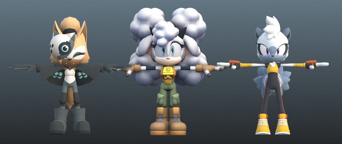 Here she is alongside Tangle and Whisper!