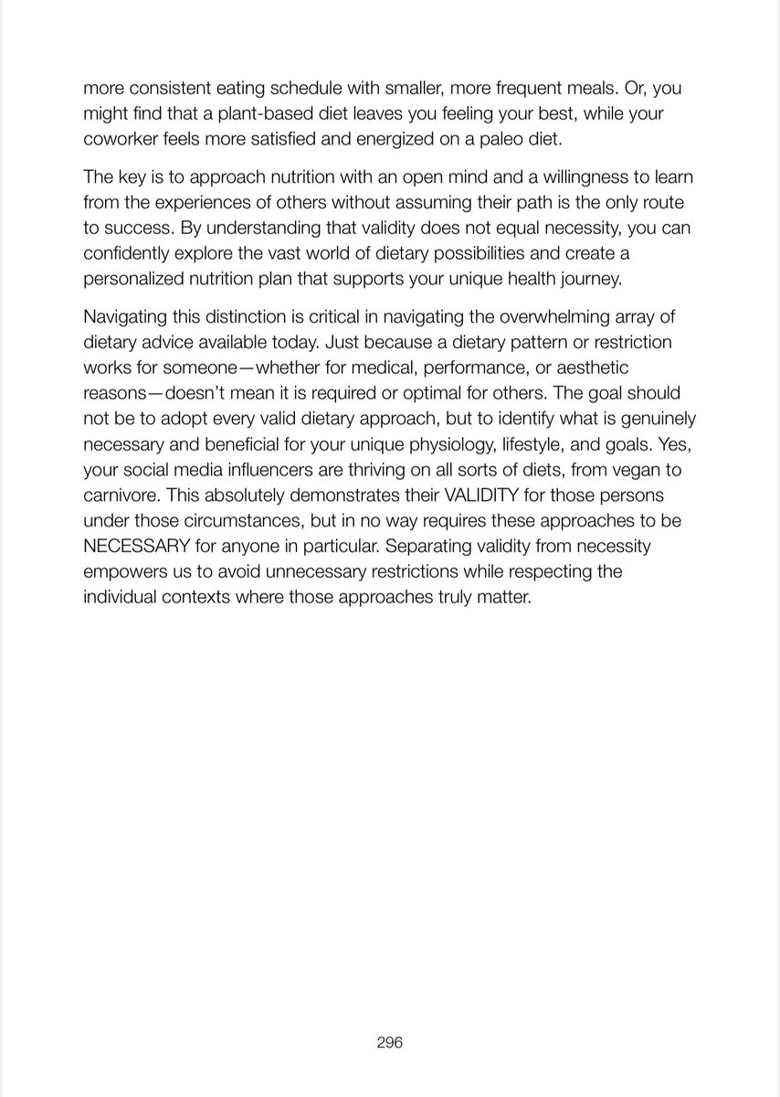 Fair commentary, as usual, from Gil.

This is as good a place as any for me to add some commentary from Satiety Per Calorie on the concepts of Possible vs Optimal and Validity vs Necessity.