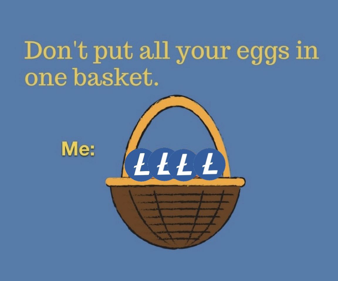 SkyVVIP's tweet image. All my L’s in one basket 🧺… and I’m still holding $LTC