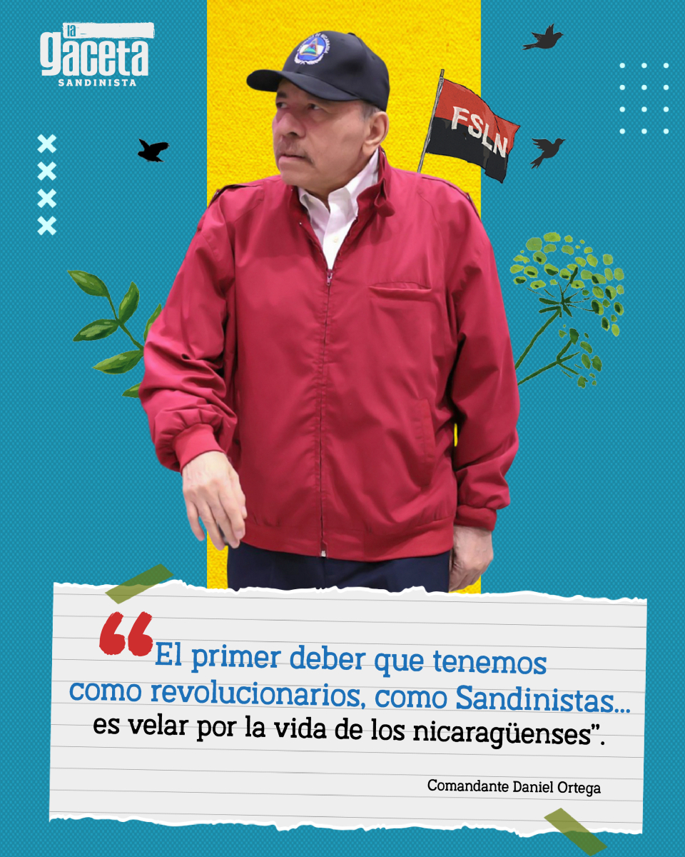 🔴⚫️El Comandante Daniel Ortega, destacó el deber de fortalecer las instituciones como el Ejército y la Policía para garantizar la paz, y afirmó que el primer compromiso del Gobierno Sandinista es velar por la vida de los nicaragüenses.
