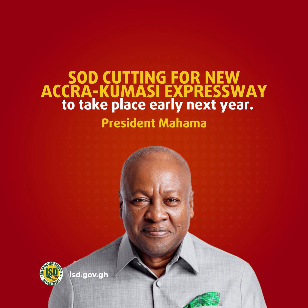 During a courtesy call by His Majesty Otumfuo Osei Tutu II, King of the Ashanti, H.E. the President announced that plans are underway to secure the necessary funding and logistics for the dualization of the Accra-Kumasi Expressway, an initiative that will enhance road safety and