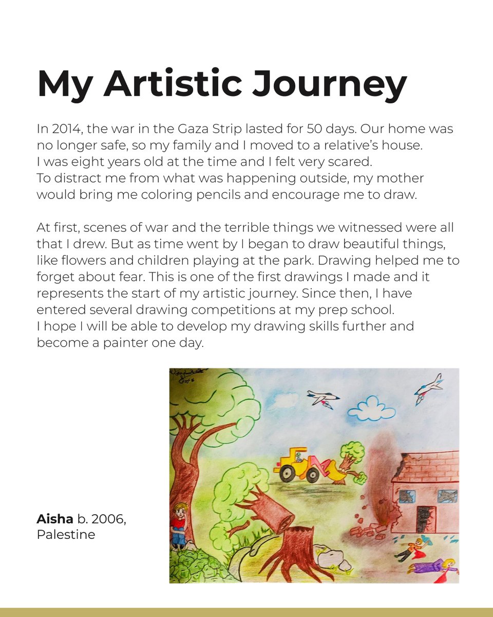 WCMsarajevo's tweet image. 1/4 🎈Now on display at our temporary exhibition “Listen” in Linköping, Sweden, Aisha’s Story is part of the WCM collection highlighting the lived experiences of Palestinian children.