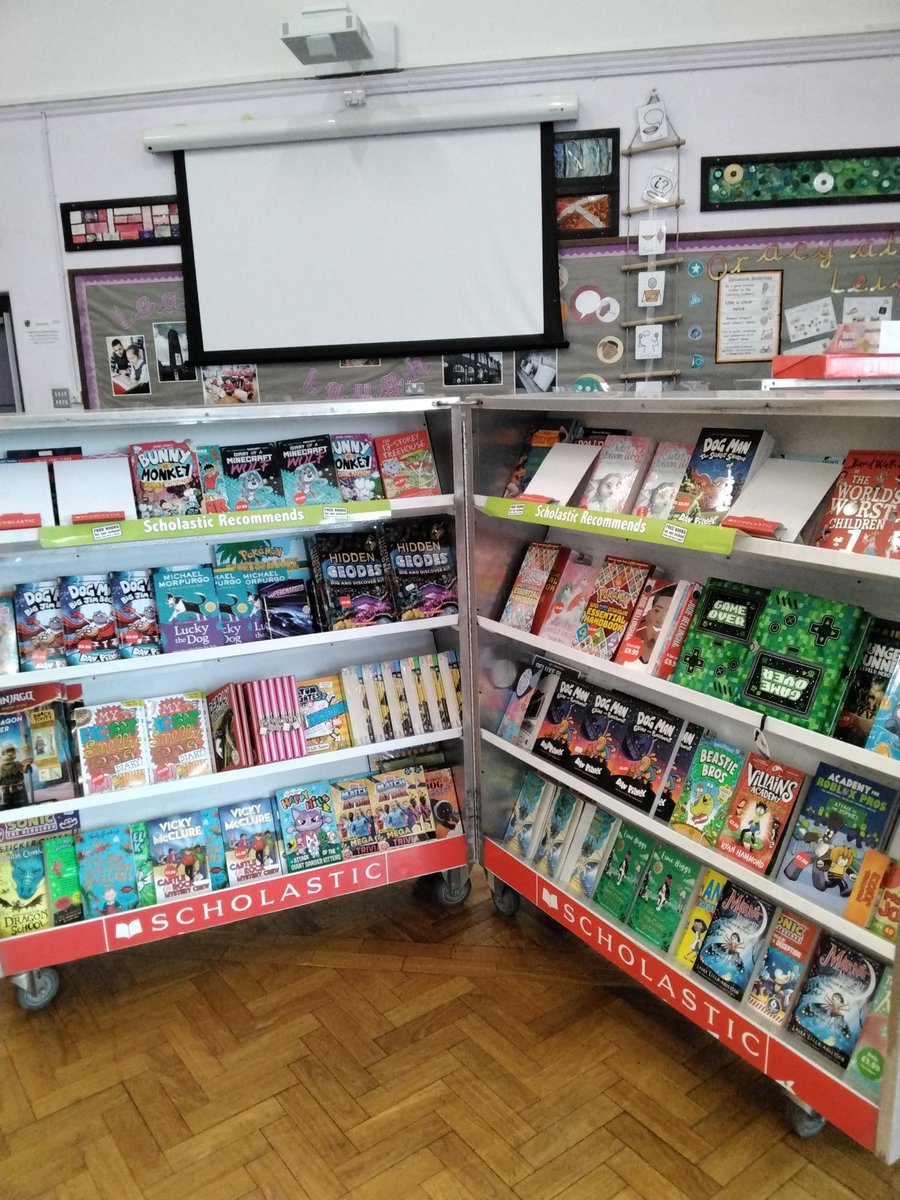 LeighPrimary's tweet photo. The Book Fair is back children! #lifelonglearners #memorymakers @voice21oracy #linguistic @LeighPrimaryHT @UNICEF #article28 #learningtoread #readingtolearn https://t.co/kdjp5fTNr8