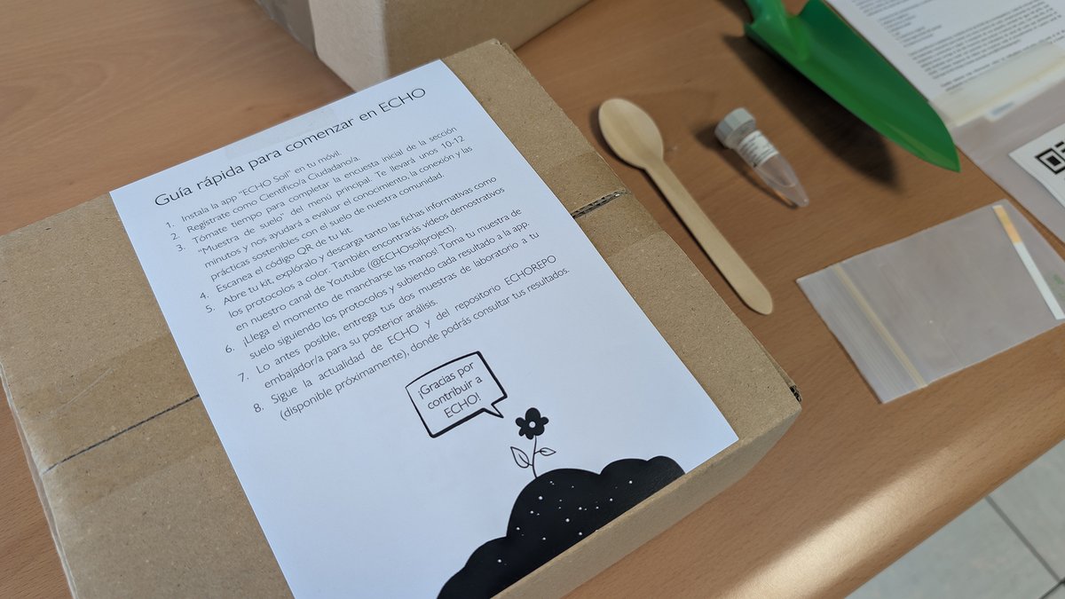 📸We’ve kicked off the distribution of kits to measure #soilhealth as part of the #ECHO Project🌱. 

🧪40 soil samples will be collected enabling the evaluation of 8 key indicators based on the EU's Soil Mission Plan.

We are ambassadors of this #Citizenscience initiative!