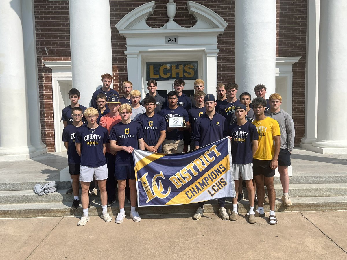 countylchs's tweet photo. Today the Captains Baseball Team had the honor of raising the District Championship Flag in honor of their Catoctin District Tournament Championship! Way to go guys! #IGTBACC @LCHSHardball https://t.co/kmWDHw6muj