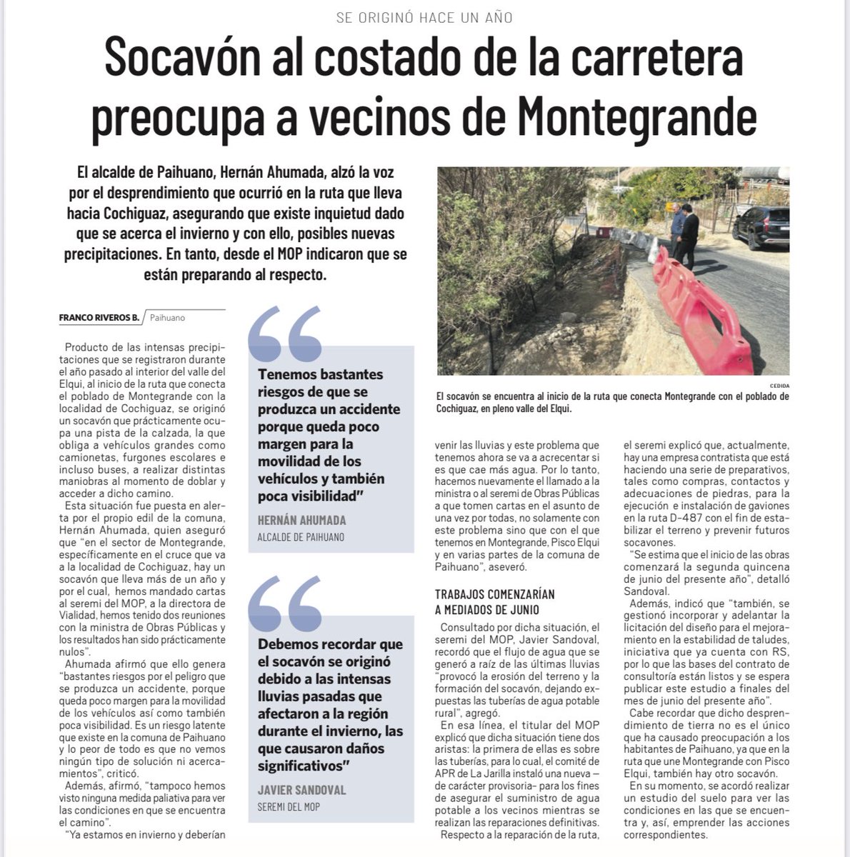 A 80 años del Nobel de Gabriela, la poetisa sigue siendo homenajeada con palabras por el <a href="/GobiernodeChile/">Gobierno de Chile</a> , pero olvidada en hechos. socavón junto a mausoleo en Valle de Elqui continúa sin reparación tras más de un año, pese a múltiples oficios enviados <a href="/mop_chile/">Ministerio de Obras Públicas🇨🇱</a> <a href="/GabrielBoric/">Gabriel Boric Font</a>