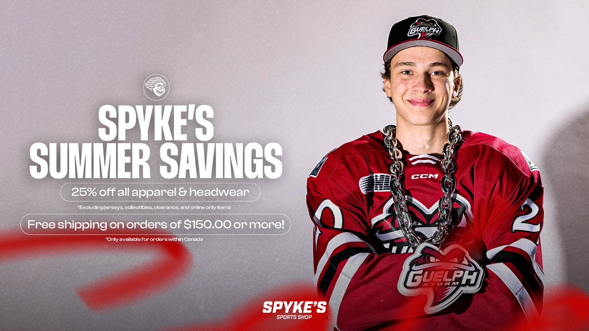 Spyke's Summer Savings event continues! 🛍️

Score 25% off all apparel and headwear starting TODAY through June 30th!

Shop now | bit.ly/48zyvnb
