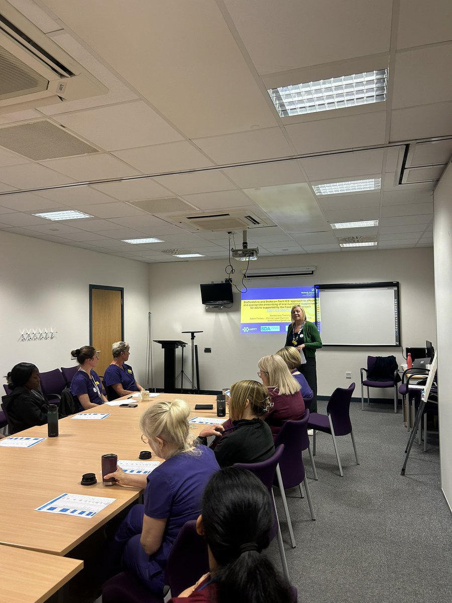 Celebrating dietitians week with some medic training around appropriate prescribing nutritional supplements and promoting food 1st approach <a href="/mpftnhs/">Midlands Partnership University NHS FT</a> <a href="/NeilCarrMPFT/">Neil Carr</a> <a href="/BDA_Dietitians/">British Dietetic Association</a> #stokeontrent #dietitianweek #education #ONS #Haywood #food1st