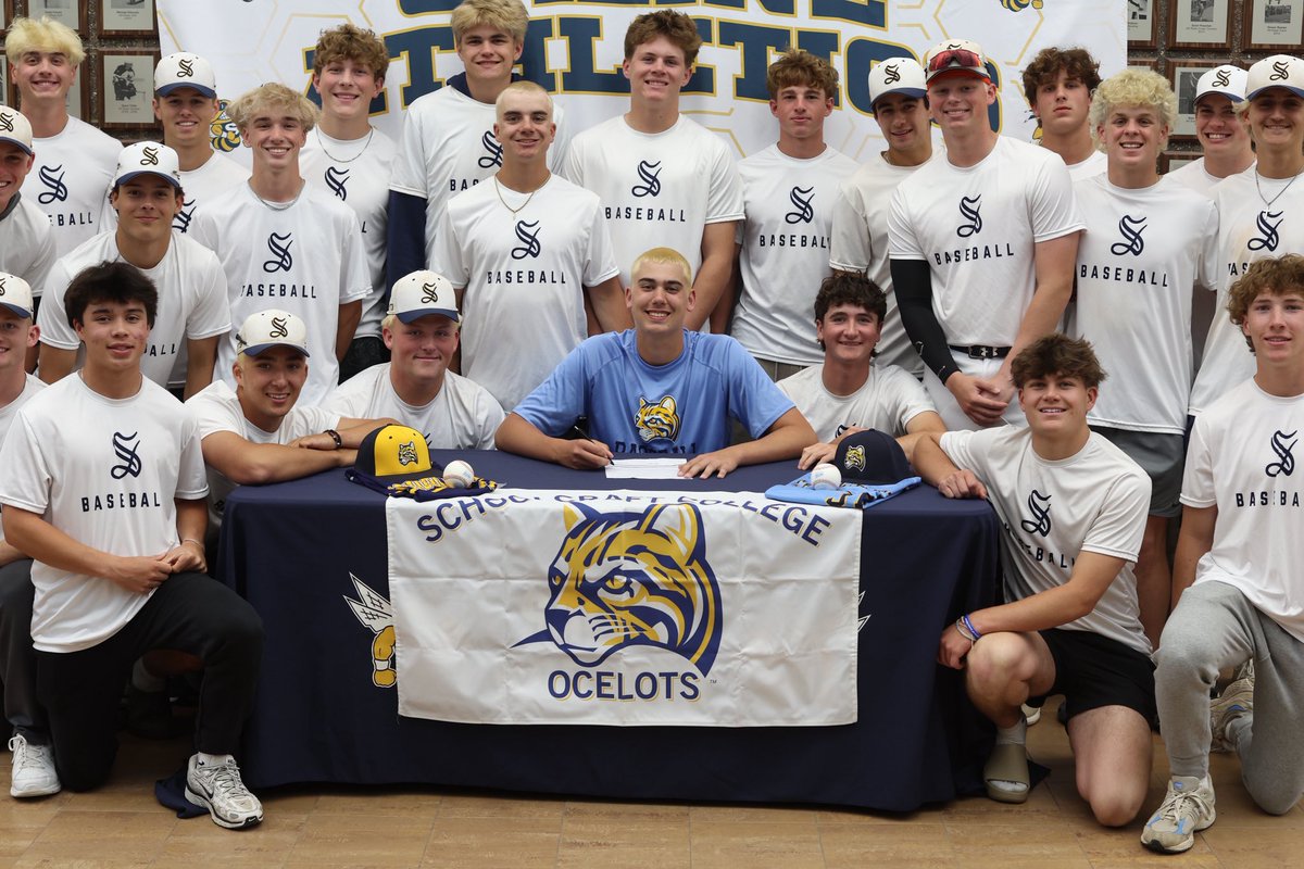 Congratulations to 2025 senior <a href="/AveryHayes07/">Avery Hayes</a> for celebrating his decision with family, friends and teammates to continue his education and baseball career with <a href="/OcelotBaseball/">Schoolcraft College Baseball</a>