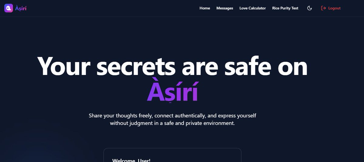 Just built my first web app using MongoDB as the database — took some work, but it’s live now!

Check it out and let me know what you think:
 asiri-app.vercel.app