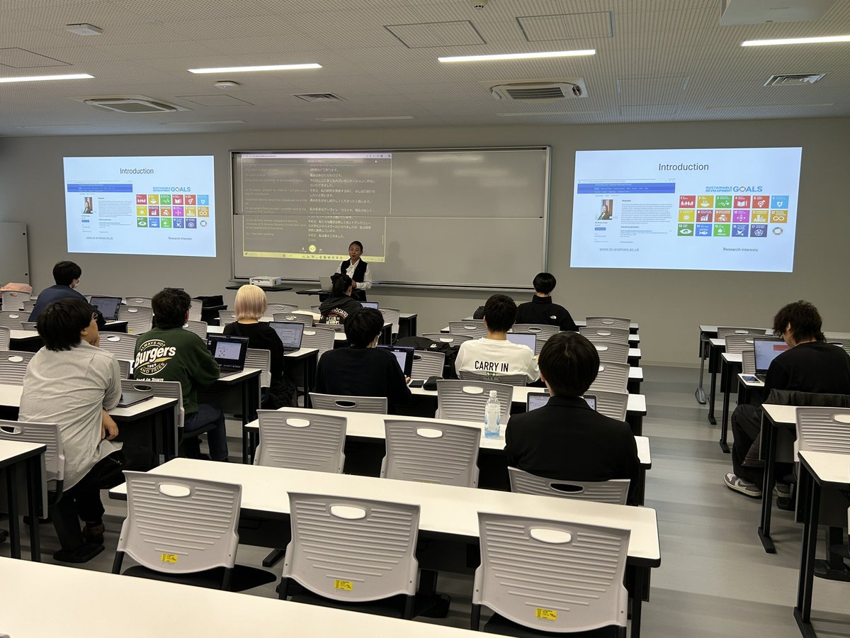 北里大学データモデリング研究室 Kitasato Uni Data Modelling Group (@kitasato_fr_dm) on Twitter photo Welcome & thank you Dr Erven Lauw from <a href="/univofstandrews/">University of St Andrews</a> Business School 🏴 for delivering a talk at our FR seminar!
#Kitasato #北里大学 #未来工学部 #データサイエンス学科 Welcome & thank you Dr Erven Lauw from <a href="/univofstandrews/">University of St Andrews</a> Business School 🏴 for delivering a talk at our FR seminar!
#Kitasato #北里大学 #未来工学部 #データサイエンス学科