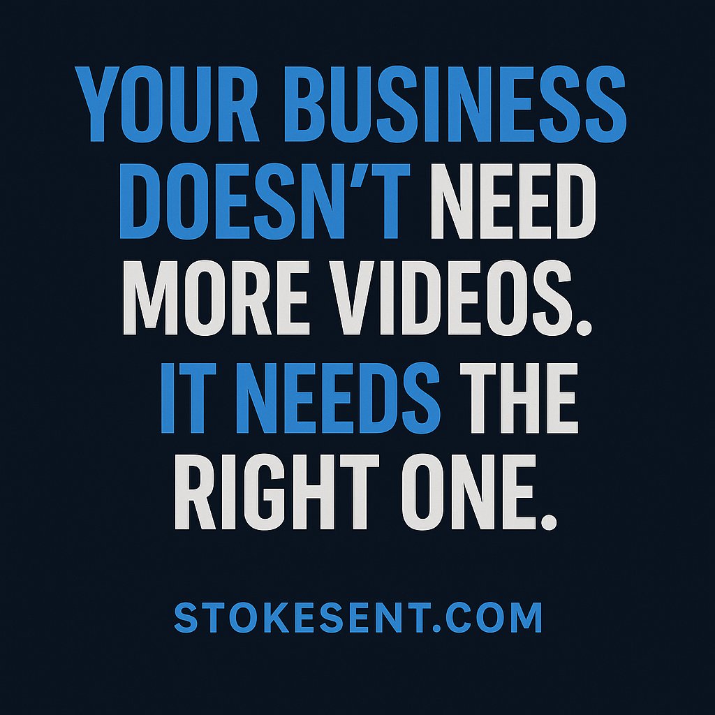 StokesEnt's tweet image. Your business doesn’t need more videos.
It needs the right one — strategy-led, results-driven.
🎯 Serving Philly, DE &amp;amp; NJ
🔗 stokesent.com
#PhillyBusiness #VideoMarketing #NJBusiness #DelawareBiz #STOKESEntertainment