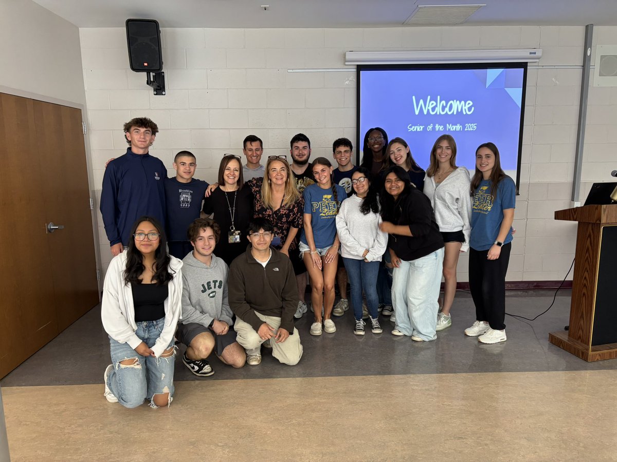 Senior of the Month breakfast! We are so happy for and proud of these amazing Seniors who each won Senior of the Month this year!