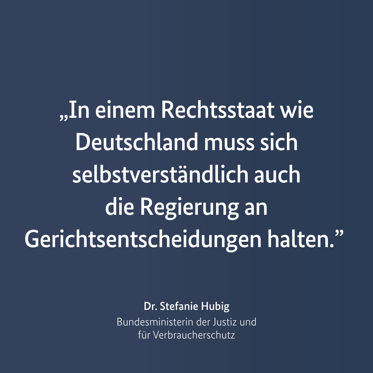 "Die Eilentscheidungen des Berliner Verwaltungsgerichts müssen befolgt werden", betont Bundesjustizministerin Hubig. Die drei Antragsteller werden in Deutschland ein Verfahren nach den Dublin-Regeln erhalten.