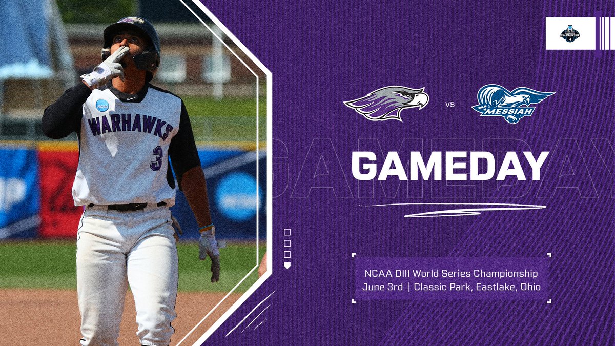 UWW Baseball (@uwwbaseball) on Twitter photo GAMEDAY
The Finals start here. First Pitch scheduled for 3 pm (ET)
Follow Live: ncaa.com/game/6449677
📸: <a href="/d3photography/">d3photography.com</a> GAMEDAY
The Finals start here. First Pitch scheduled for 3 pm (ET)
Follow Live: ncaa.com/game/6449677
📸: <a href="/d3photography/">d3photography.com</a>