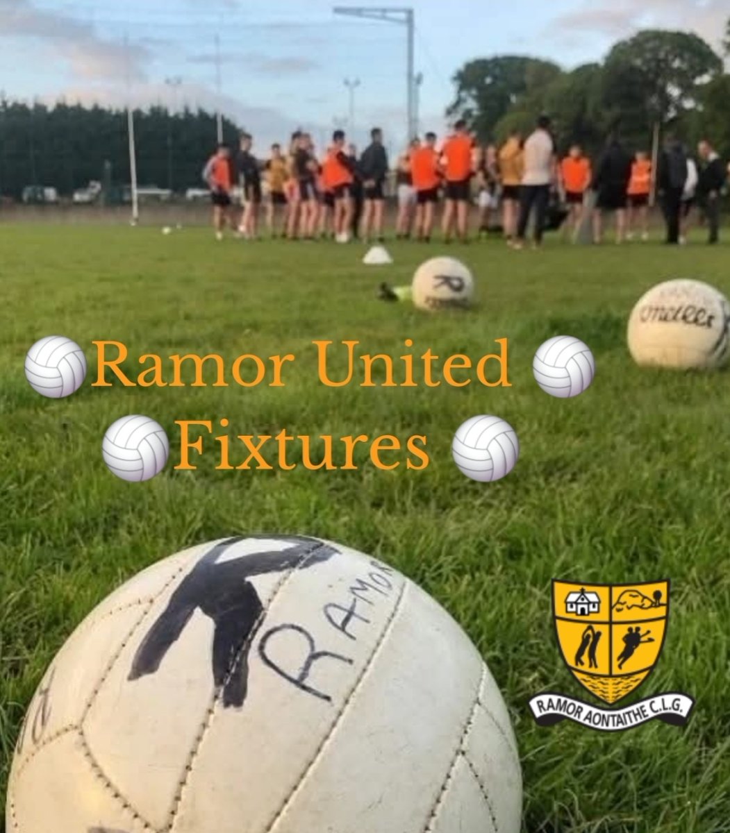 This Week's Fixtures
Get all the latest news on the Ramor United GAA Club app member.clubspot.app/club/ramor-uni…