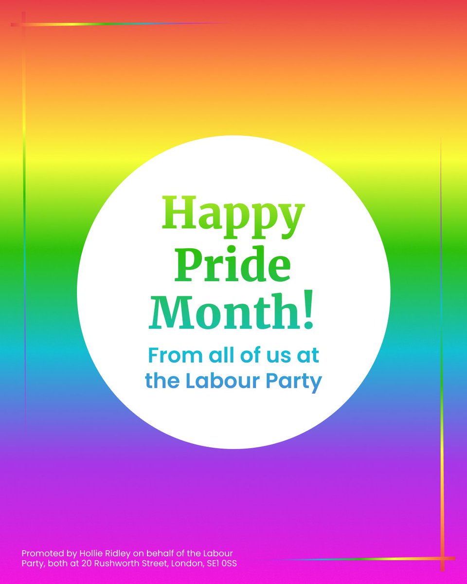 This week marks the beginning of Pride Month 2025. 

It's important that we continue to show love and respect to all members of our society, no matter their sexuality!