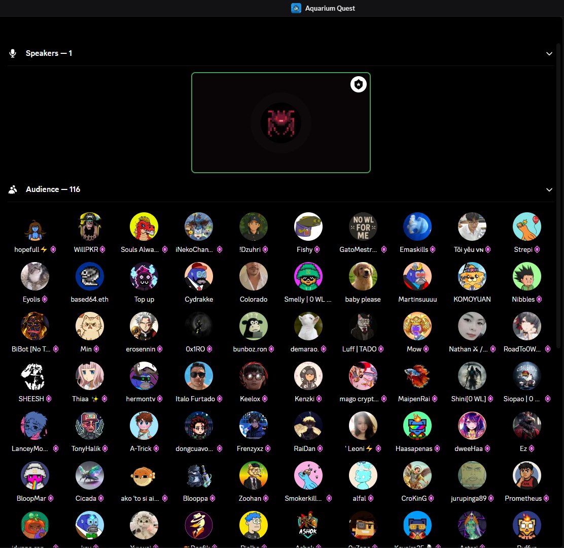 WHAT A CRAZY GAME NIGHT ON <a href="/aquarium_quest/">Aquarium Quest</a> DISCORD

shout out to our lovely host <a href="/jengkoooz/">JÉNGKOZ</a> 
if yall haven't join yet to <a href="/aquarium_quest/">Aquarium Quest</a> , let's dive in discord.gg/dv64aWmd