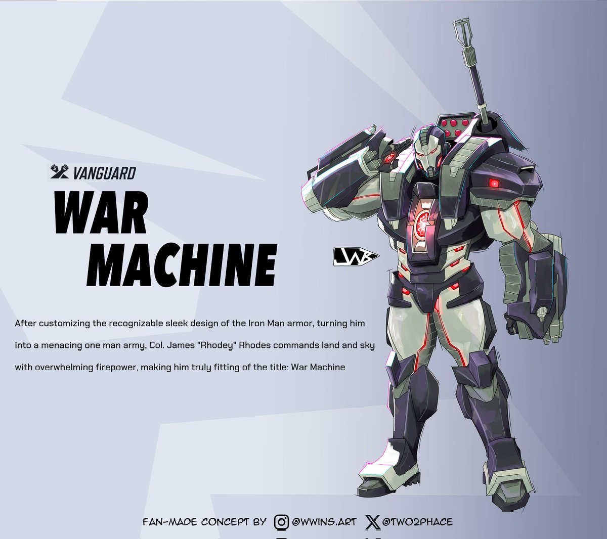 War Machine Character Concept:

Vanguard/Tank

A thread or whatever 

art by <a href="/two2phace/">two2phace✨️18+🔞✨️COMMS OPEN✨️</a>
