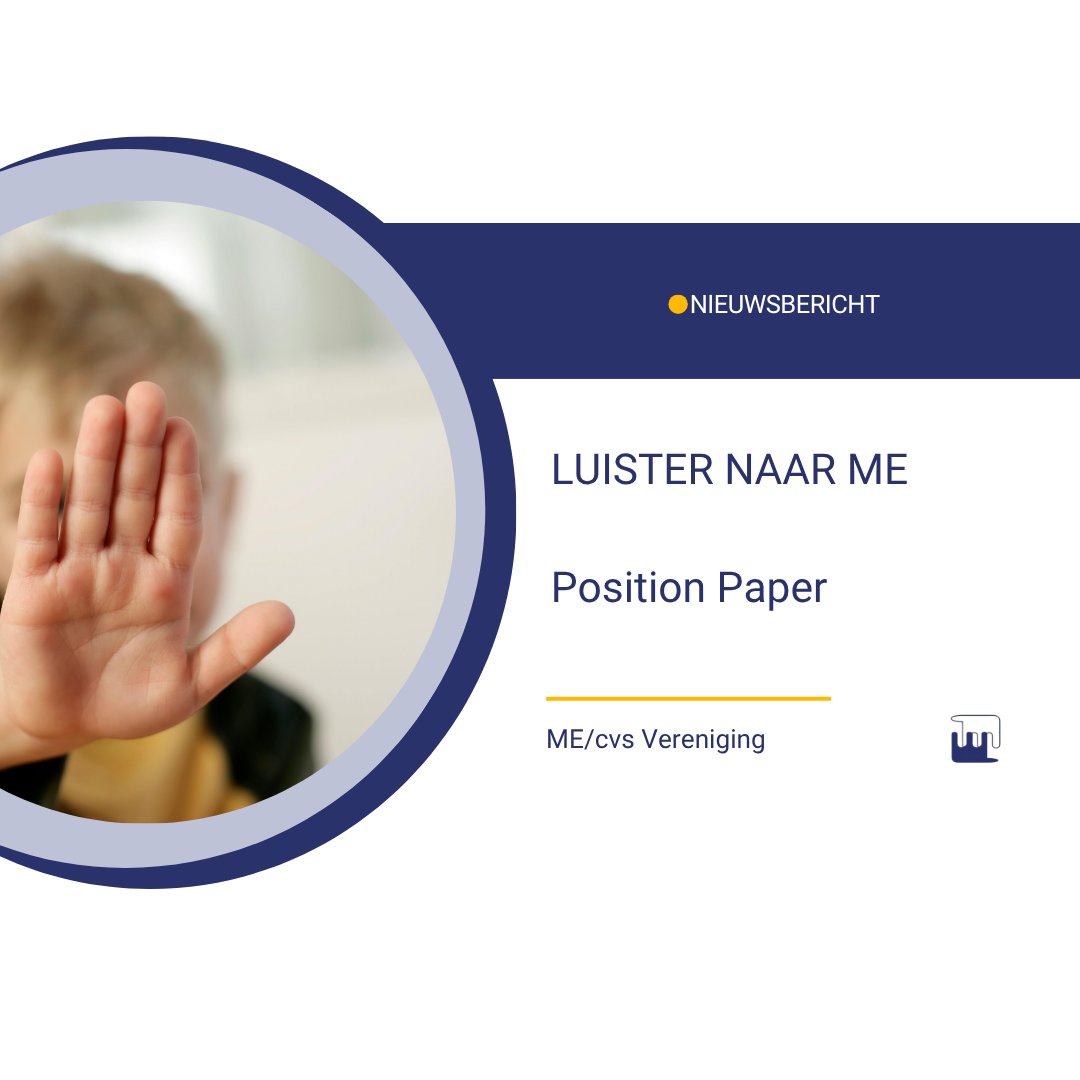 LUISTER NAAR ME - Stop drang en dwang bij kinderen en jongeren met een PAIS

Verschillende patiëntenorganisaties lichten in dit Positon Paper toe wat daar voor nodig is: me-cvsvereniging.nl/wp-content/upl…
 
Voor meer informatie of samenwerking: secretaris@ME-cvsvereniging.nl