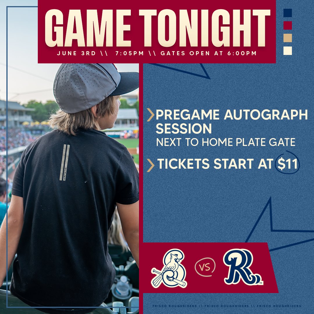 Get here early for pregame autographs with a Riders player! 

⏰ 7:05 pm
🎟️ atmilb.com/42rU2yP