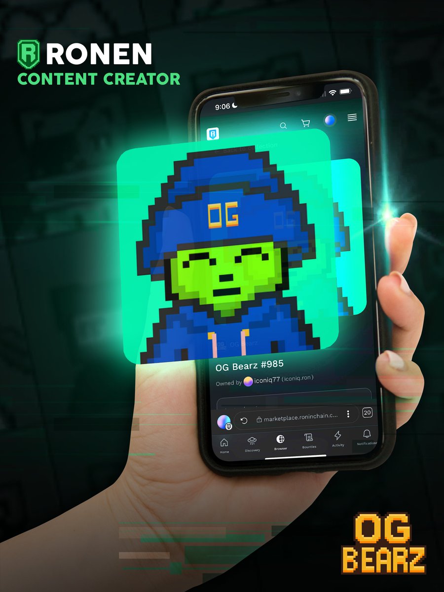 Flexin’ my <a href="/OgBearz/">OG Bearz</a> OG Tier NFT 🐻
Matches my banner and branding perfectly — clean, cohesive, and just feels right.

Bullish on this project, especially with the Ronen Content Creator Program launching. Shoutout to <a href="/ronencoin/">Ronen Mining Network</a> — y’all are building something special!
#RonenCreator