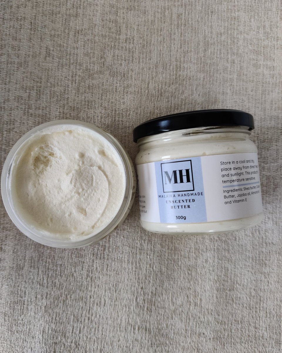 HandmadeMalaika's tweet photo. Your body = your story. ✨ Treat it with kindness.
 Our Unscented Shea Butter is perfect for even the most sensitive skin.
 #BodyPositivity #MalaikaHandmade #NaturalCare #SheaButterLove https://t.co/XKReRSmc9k