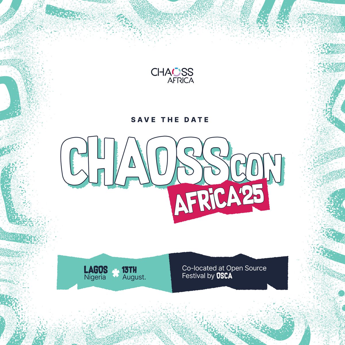 Join us for CHAOSScon Africa 2025 🎉

A gathering for open source contributors, community leaders and maintainers to learn, collaborate, and strengthen the open source ecosystem across the continent.

Date: August 13th, 2025.

Mark your calendars 📅 

#chaossconafrica2025