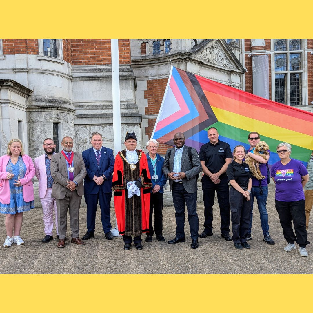 Your Croydon (@yourcroydon) on Twitter photo 🏳️🌈 Yesterday we raised the Pride flag in #Croydon to mark #PrideMonth during June <a href="/croydonpride/">Croydon Pride</a> 🏳️🌈 Yesterday we raised the Pride flag in #Croydon to mark #PrideMonth during June <a href="/croydonpride/">Croydon Pride</a>