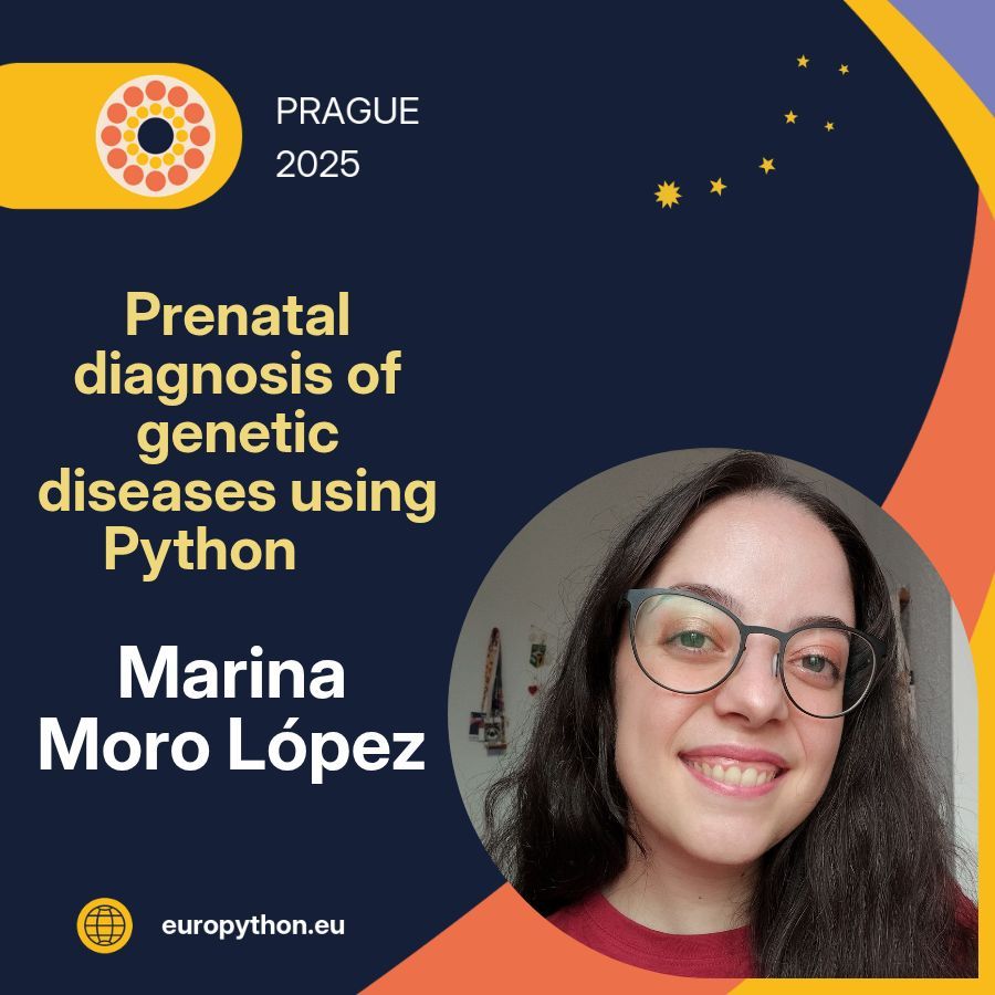 EuroPython (@europython) on Twitter photo Join Marina Moro López (<a href="/marinamorolopez/">Marina Moro López</a>) at EuroPython for "Prenatal diagnosis of genetic diseases using Python". Talk: ep2025.europython.eu/UDNNWJ Join Marina Moro López (<a href="/marinamorolopez/">Marina Moro López</a>) at EuroPython for "Prenatal diagnosis of genetic diseases using Python". Talk: ep2025.europython.eu/UDNNWJ