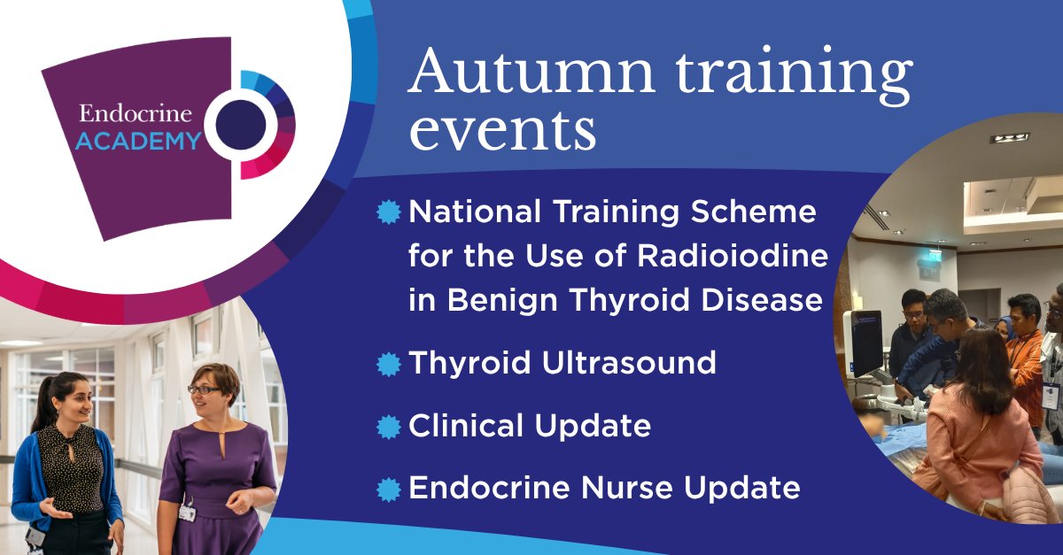 🚨 BREAKING: Endocrine Academy 2025 events are LIVE!
Don't miss Clinical &amp; Nurse Updates, Thyroid Ultrasound, and the National Training Scheme for the Use of Radioiodine in Benign Thyroid Disease
These WILL sell out - secure your spot now ow.ly/iBHk50W3cbI
