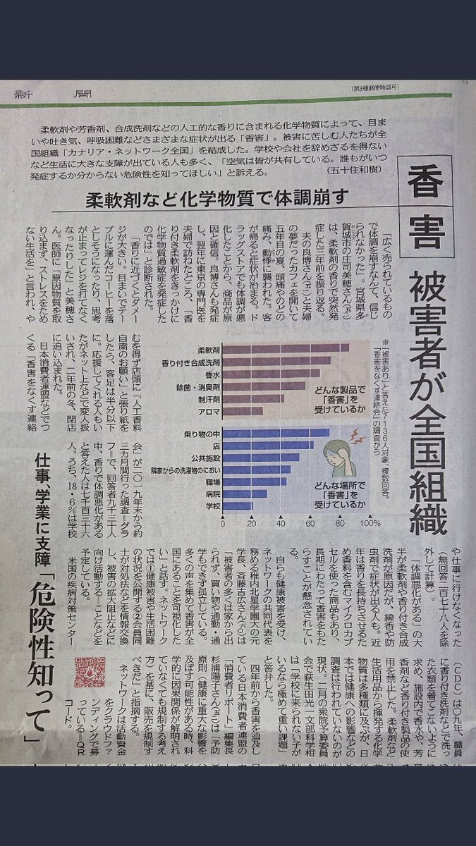 sushi_zamurai_'s tweet photo. 議員とかが化学物質過敏症の患者のために動いてくれるのはありがたいんだけどさ、ほとんどが周知しよう！という文言。

私達患者が原因じゃないんだよね。P&amp;G、花王、LIONが全ての原因。このクソ企業を駆逐してくれないと意味がない。加害者放置で被害者だけ見ていても意味がない。

#香害 https://t.co/8oyuLorix2
